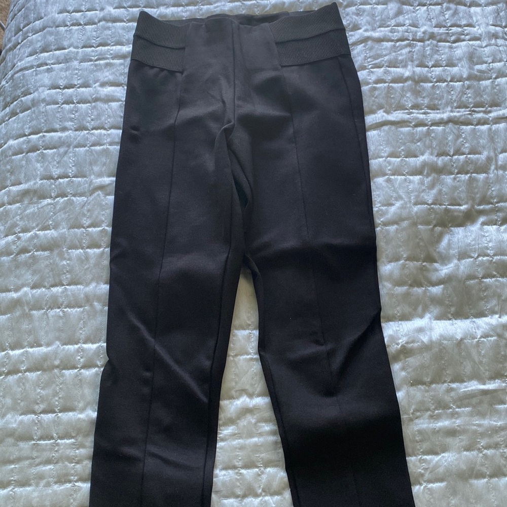 Zara tuxedo style black leggings
